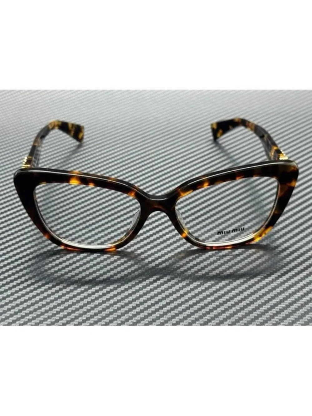 New Miu Miu Women Honey Havana Eyeglasses 55-16-140